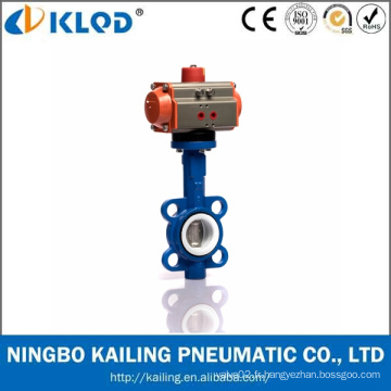 Ningbo Actuator Manufactory EPDM PTFE Sealing Pneumatic Butterfly Valve